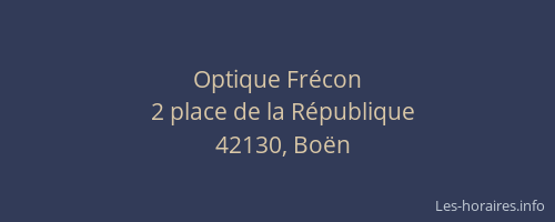 Optique Frécon