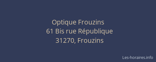 Optique Frouzins