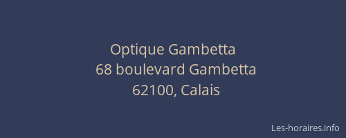 Optique Gambetta
