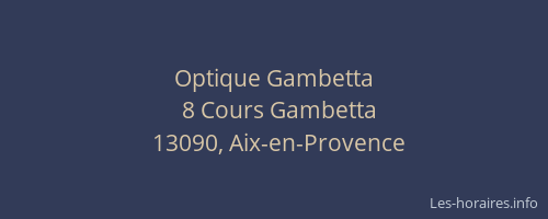 Optique Gambetta