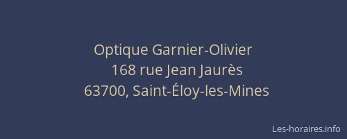 Optique Garnier-Olivier