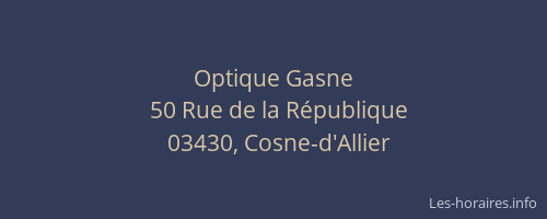 Optique Gasne