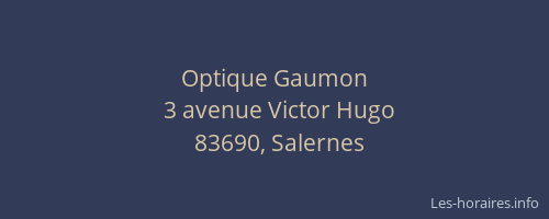 Optique Gaumon