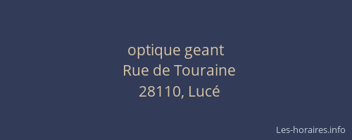 optique geant