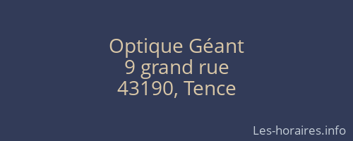 Optique Géant