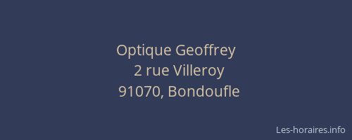 Optique Geoffrey