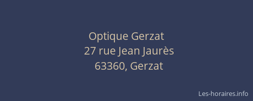Optique Gerzat