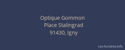 Optique Gommon