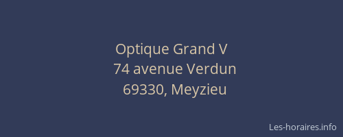 Optique Grand V