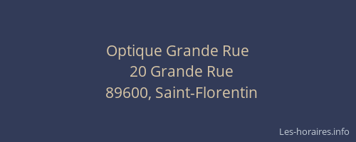 Optique Grande Rue