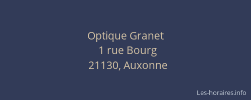 Optique Granet