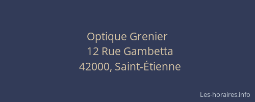 Optique Grenier