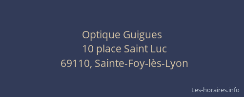 Optique Guigues