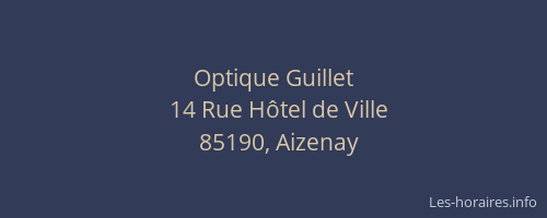 Optique Guillet