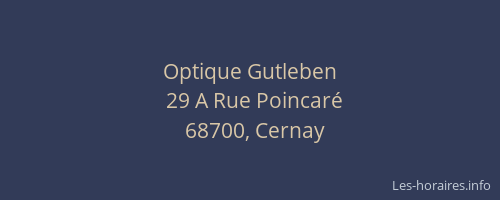 Optique Gutleben