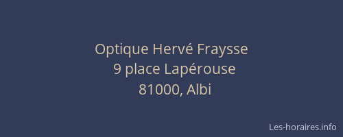 Optique Hervé Fraysse