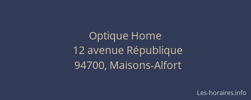 Optique Home