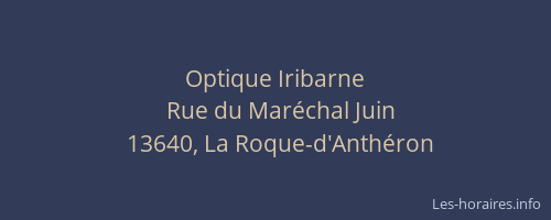 Optique Iribarne