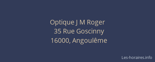 Optique J M Roger