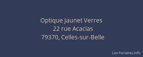 Optique Jaunet Verres