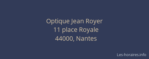 Optique Jean Royer