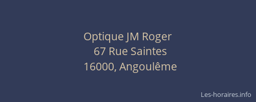 Optique JM Roger