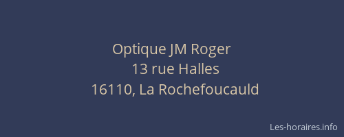Optique JM Roger