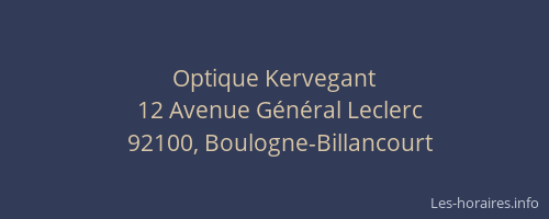 Optique Kervegant