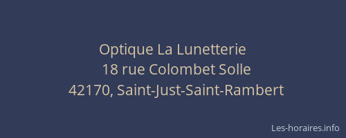 Optique La Lunetterie