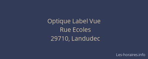 Optique Label Vue