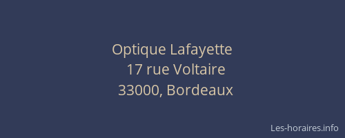Optique Lafayette