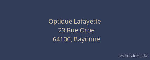 Optique Lafayette