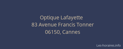 Optique Lafayette