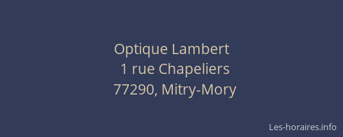 Optique Lambert