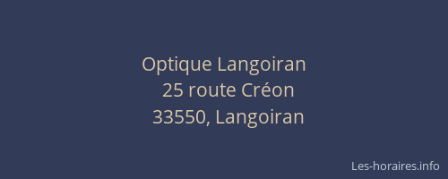 Optique Langoiran