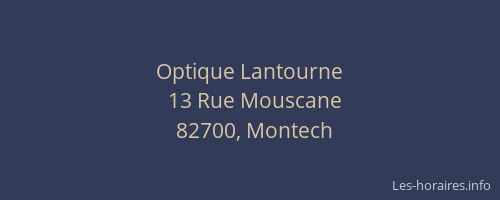 Optique Lantourne