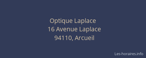 Optique Laplace