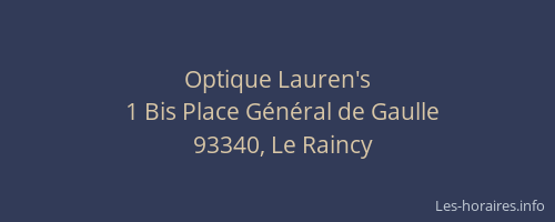 Optique Lauren's