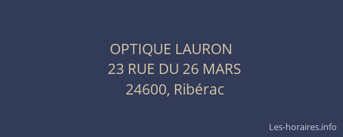 OPTIQUE LAURON