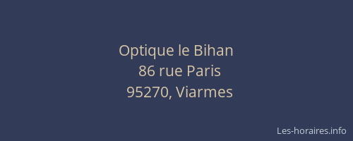 Optique le Bihan