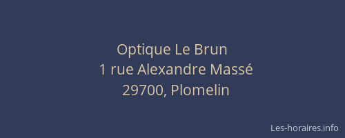 Optique Le Brun