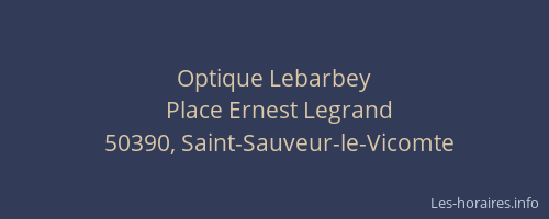 Optique Lebarbey