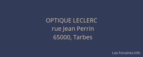OPTIQUE LECLERC