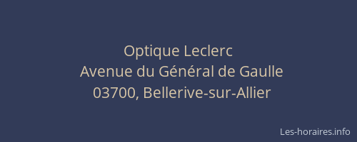 Optique Leclerc