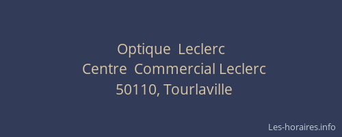 Optique  Leclerc