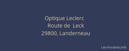 Optique Leclerc