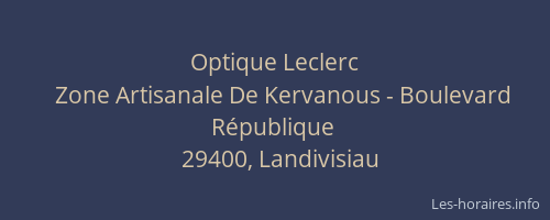 Optique Leclerc