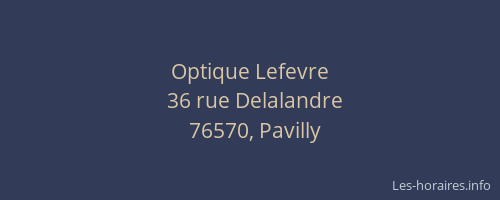 Optique Lefevre
