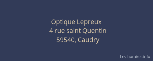 Optique Lepreux