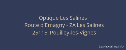 Optique Les Salines